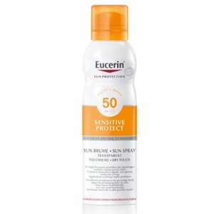 Sun Sensitive Protect Spray Transparant SPF 50 transparante zonbeschermingspray voor de gevoelige huid.