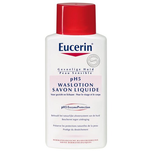 pH5 Waslotion voor reiniging en bescherming tegen uitdroging van de gevoelige huid.